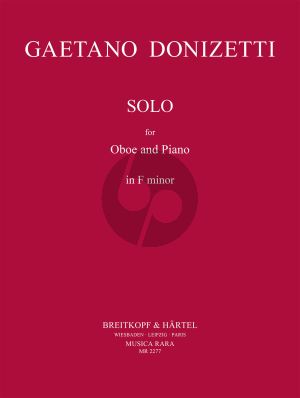 Donizetti Solo f-minor Oboe and Piano (Fulvio Caldini)