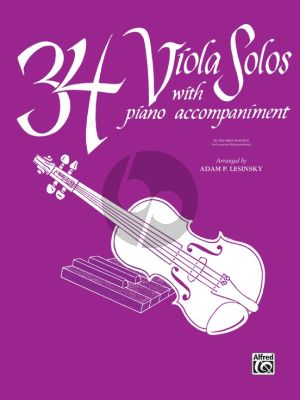 34 Viola Solos Viola and Piano (arr. Adam P. Lesinsky)