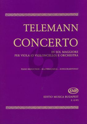 Telemann Concerto G-major Viola (or Violoncello)-Piano (Olivér Nagy)