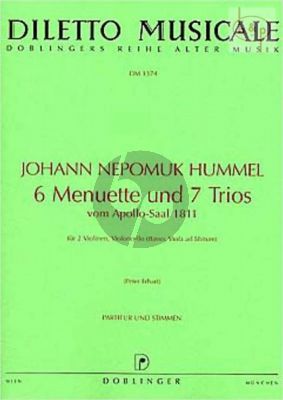 6 Menuette & 7 Trios vom Apollo Saal 1811 (String Trio or Quartet)