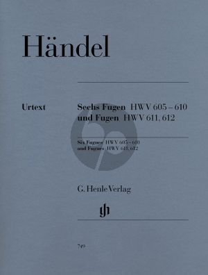 Handel 6 Fugen (HWV 605 - 610) & Fugen (HWV 611 - 612) (Scheideler/Schneidt) (Henle-Urtext)