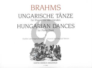 Brahms Hungarian Dances Vol.2 Piano 4 Hds (Nos.11 - 21)