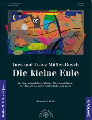 Muller Busch The Little Owl for Descant Recorder (or Violin or Flute and Piano -Book with Audio Online