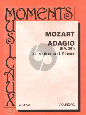 Mozart Adagio E-dur KV 261 Violine und Klavier (Orban-Pallagi)