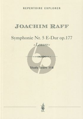 Raff Symphonie No. 5 E-dur Op. 177 "Lenore" Studienpartitur