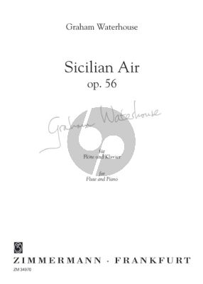 Waterhouse Sicilian Air Op.56 fur Flote und Klavier