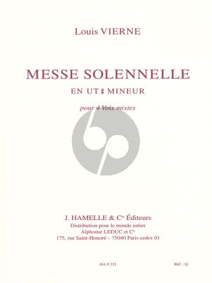 Messe Solenelle opus 16 (cis mineur) (SATB)