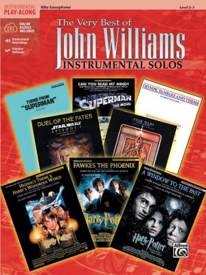 Very Best of John Williams Instrumental Solos for Alto Sax (Book with Audio online) (edited by Bill Galliford)