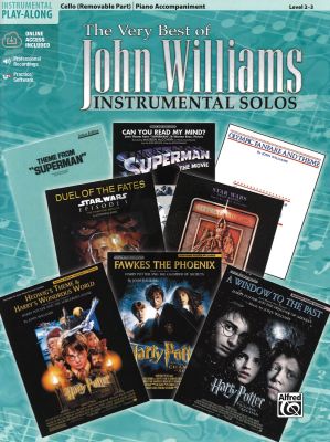 The Very Best of John Williams for Strings Cello with Piano Accompaniment Bk-Audio Online (level 2 - 3)