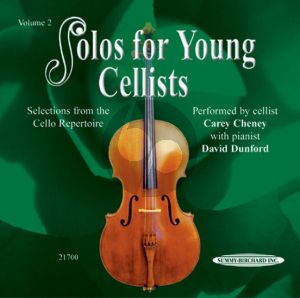 Album Solos Young Cellist Vol.2 Cd Only ((Selections from the Cello Repertoire Performed by Cellist Carey Cheney with Pianist David Dunford))