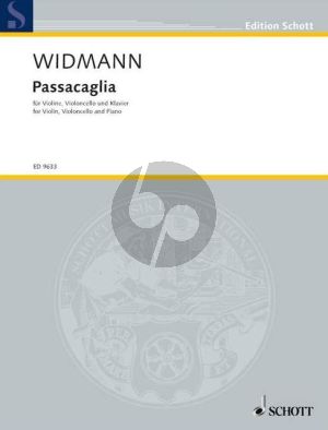 Widmann Passacaglia Violine-Violoncello und Klavier (Part./Stimmen)