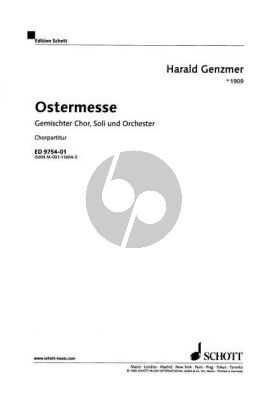 Ostermesse GeWV 3 Sopran und Bariton soli mit Gemischten Chor und Orchester