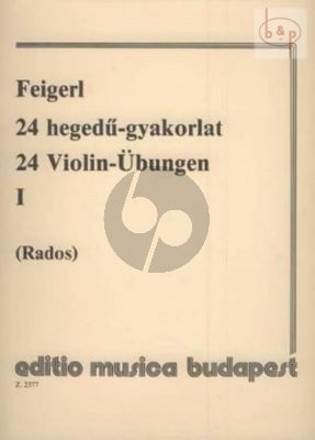 24 Exercises in 24 Tonalities Vol.1 for Violin (with 2nd Violin)