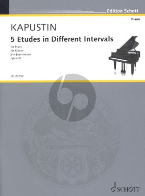 Kapustin 5 Etudes in different Intervals Op. 68 Piano