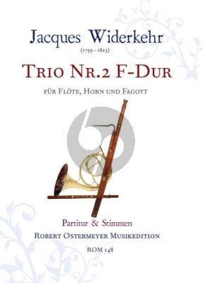 Widerkehr. Trio No.2 F-major Flute-Horn-Bassoon (Score/Parts)