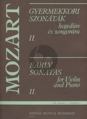 Mozart Early Sonatas Vol.2 for Violin and Piano