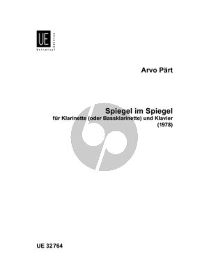 Part Spiegel im Spiegel (1978 - 2003) (Clarinet C and Bb)