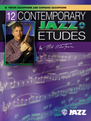 Mintzer 12 Contemporary Jazz Etudes for Tenor- or Soprano Saxophone (Bk-Cd)
