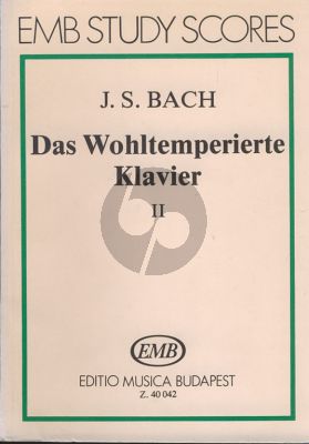 Bach Das Wohltemperierte Klavier Vol.2 (Study Score) (edited by István Lantos)