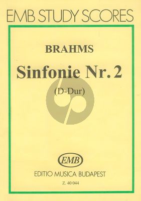 Brahms Symphony No.2 D-major Op.73 Study Score (edited by Gabor Darvas)