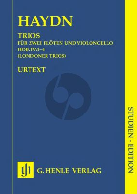 Londoner Trios (Hob. IV: No.1 - 4) for 2 Flutes and Violoncello Studyscore