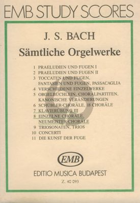 Bach J.S. Organ Works Vol.7-8 (Pocketscore)