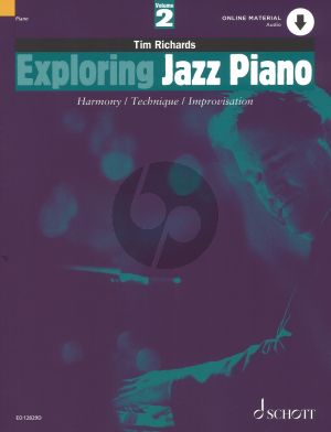 Richards Exploring Jazz Piano Vol.2 Book with Audio Online (Harmony-Technique- Improvisation)