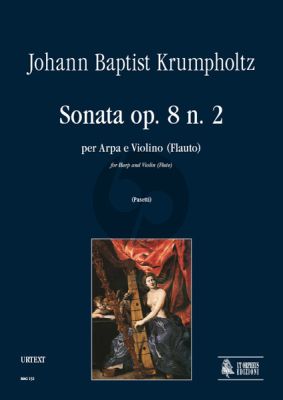 Krumpholtz Sonata Op.8 No.2 Harp and Violin (or Flute) (Anna Pasetti)