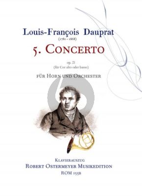 Dauprat Concerto No. 5 Op. 21 Horn and Orchestra (piano reduction) (Horn in E/F)