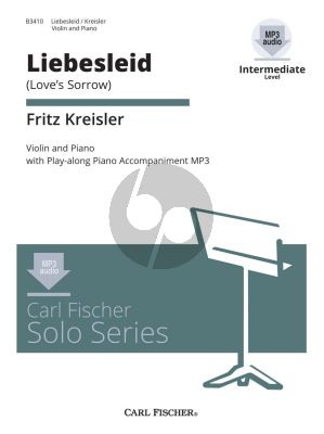Kreisler Liebesleid -Love's Sorrow Violin and Piano (book with MP3 files) (Intermediate Level)