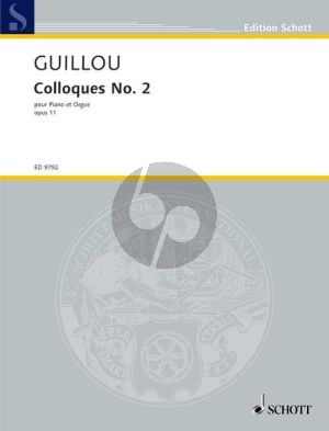 Guillou Colloque No. 2 Op. 11 Piano and Organ (1964)
