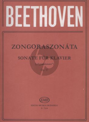 Beethoven Sonata f-minor Op.57 "Appassionata" Piano (edited by Leo Weiner)