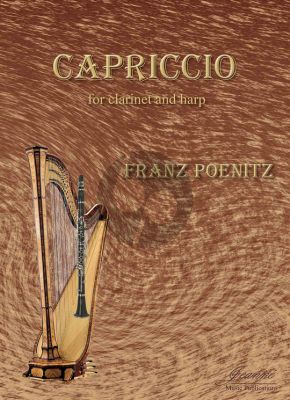 Poenitz Capriccio Op.73 Clarinet [Bb]-Harp