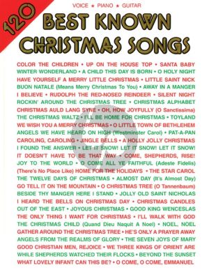 120 Best know Christmas Songs Piano-Vocal-Guitar