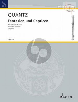 Quantz Fantasien und Capricen Altblockflöte solo (Gudrun Heyens)