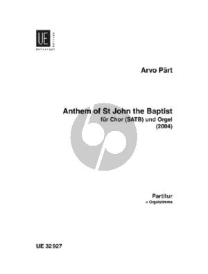 Part Anthem of St.John the Baptist (2004) SATB-Organ