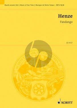 Henze Fandango (sopra en basso del Padre Soler) Orchestra Score (New version 1992)