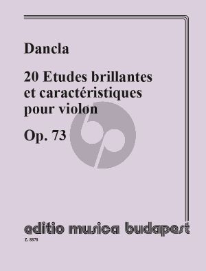 Dancla 20 Etudes Brillantes Op.73 for Violin (Edited by Gabriella Lenkei)