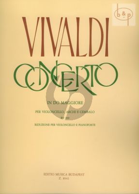 Concerto C-major RV 399 Violoncello.-Strings-Bc.