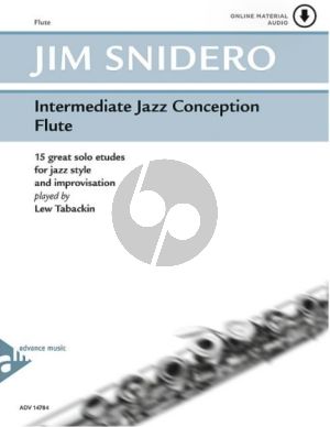 Snidero Intermediate Jazz Conception Flute (15 Solo Etudes for Jazz Style and Improvisation) (Bk-Cd)