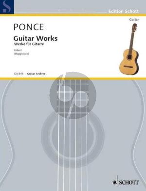 Ponce Guitar Works (Urtext) (Hoppstock) (Grades 3 - 4)