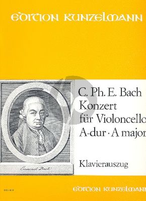Bach Konzert No.3 A-dur (H.439/Wotq.172) Violoncello-Streicher-Bc (KA) (Kneihs)