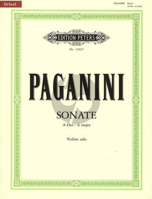 Paganini Sonata A-major Violin solo (Jelden) (First Ed.)