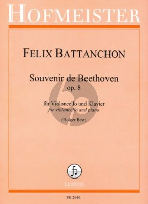 Battanchon Souvenir de Beethoven Op.8 Violoncello-Klavier (Holger Best)