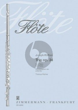 Kuffner Trio Opus 34 3 Flutes (Score/Parts) (Thomas Richter) (grade 6)