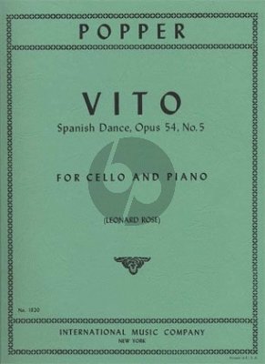 Popper Vito - Spanish Dance Op.54 No.5 Cello-Piano (Leonard Rose)