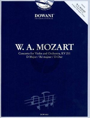 Mozart Concerto KV 211 D-Major Violin-Orch. (Bk-Cd) (Dowani)