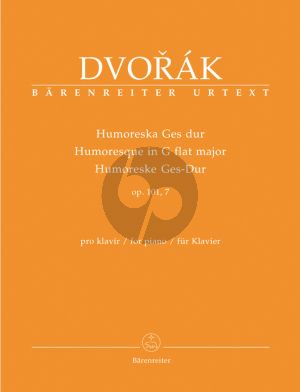 Dvorak Humoresque G-flat major Op.101 No.7 Piano solo (Barenreiter-Urtext)