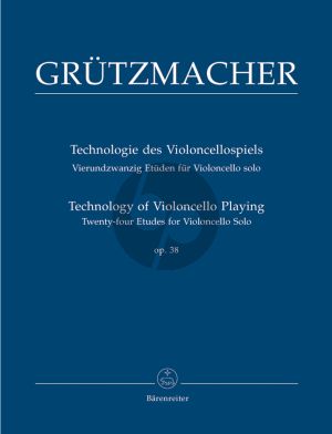 Grutzmacher Technology of Violoncello Playing Op.38 (24 Studies) (Martin Rummel) (Barenreiter)