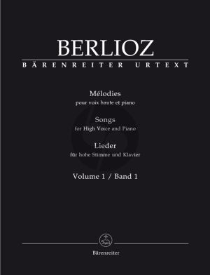 Berlioz Melodies Vol. 1 High Voice (edited by Ian Rumbold)